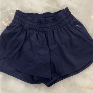 Navy lululemon shorts